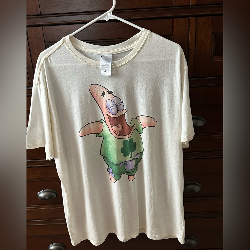 Nickelodeon Patrick cream T shirt NWOT  size XXL